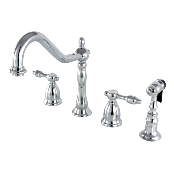 KS1791TALBS Widespread Kitchen Faucet, Polished Chrome